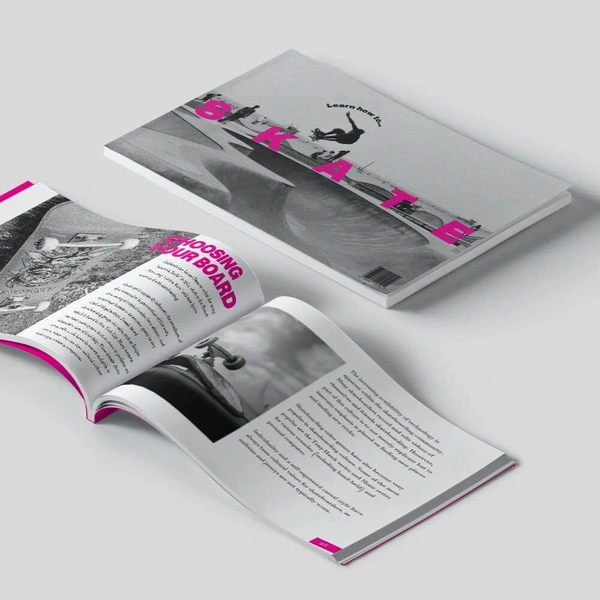 Perfect Bound Booklet - A Size Short Edge